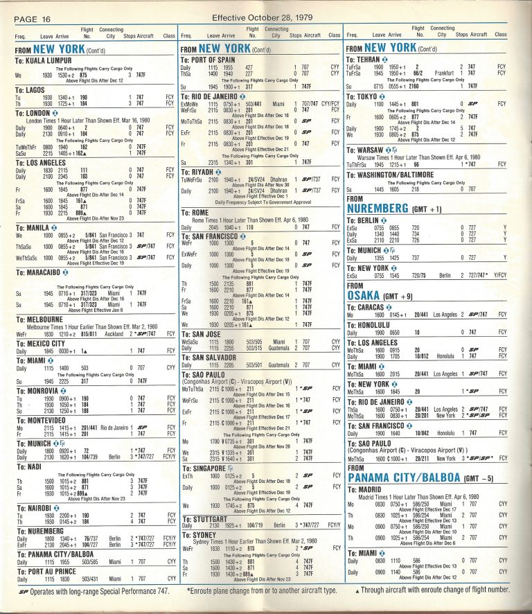 united airlines timetable chart