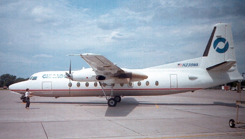 Fokker F.27-500 on ramp