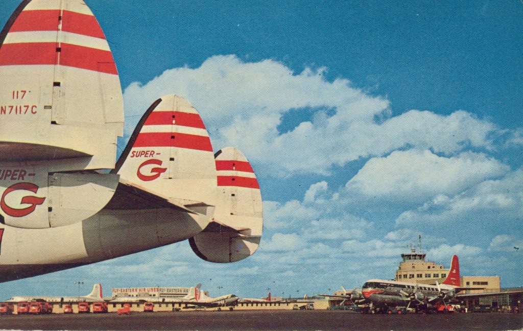 TWA Lockheed 1049G Super Constellation Tail, N7117C, Northwest B377 and Other Propliners at Chicago Midway