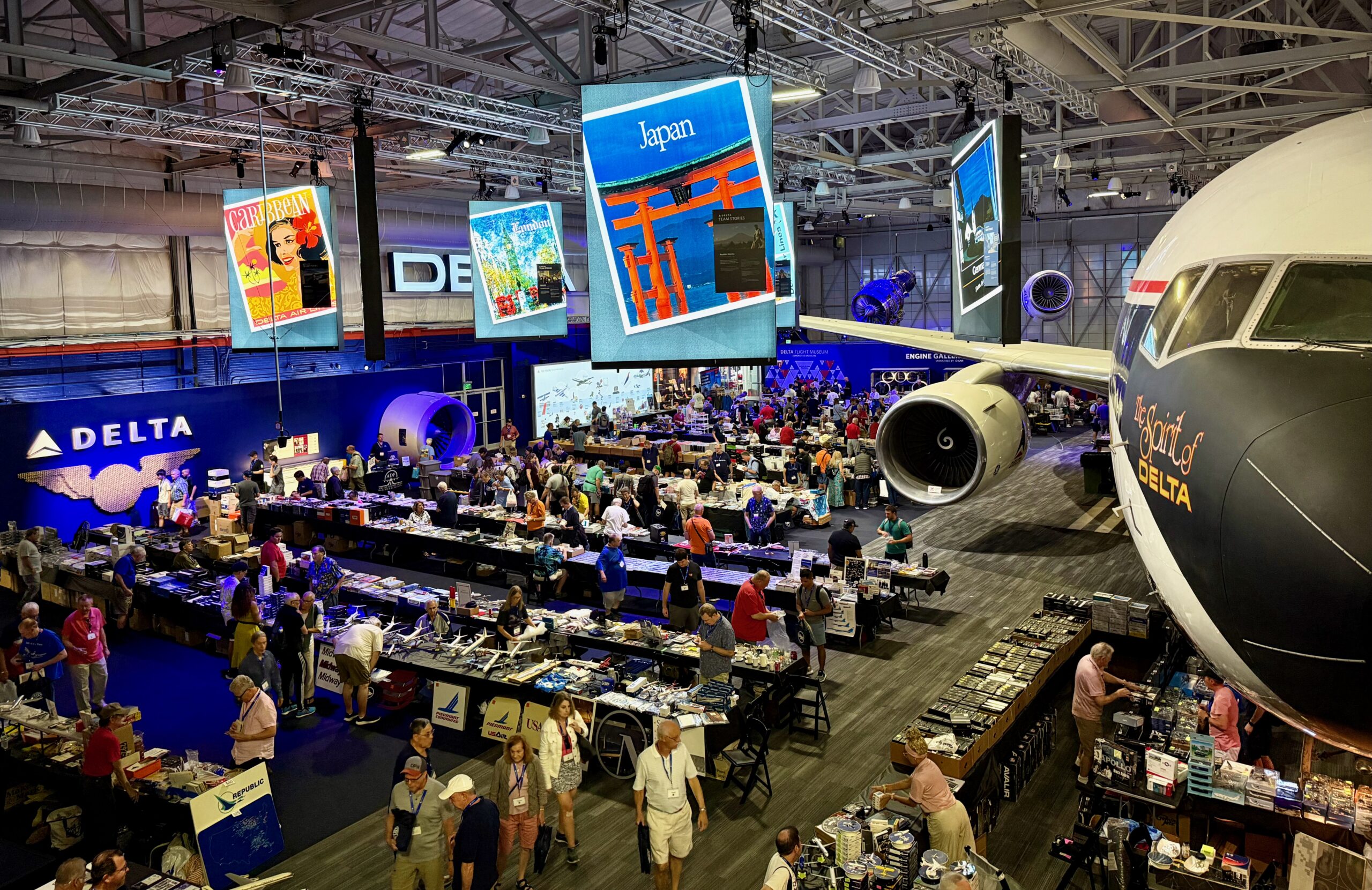 AI 2025 ATL Show Floor With Delta 767, View 2