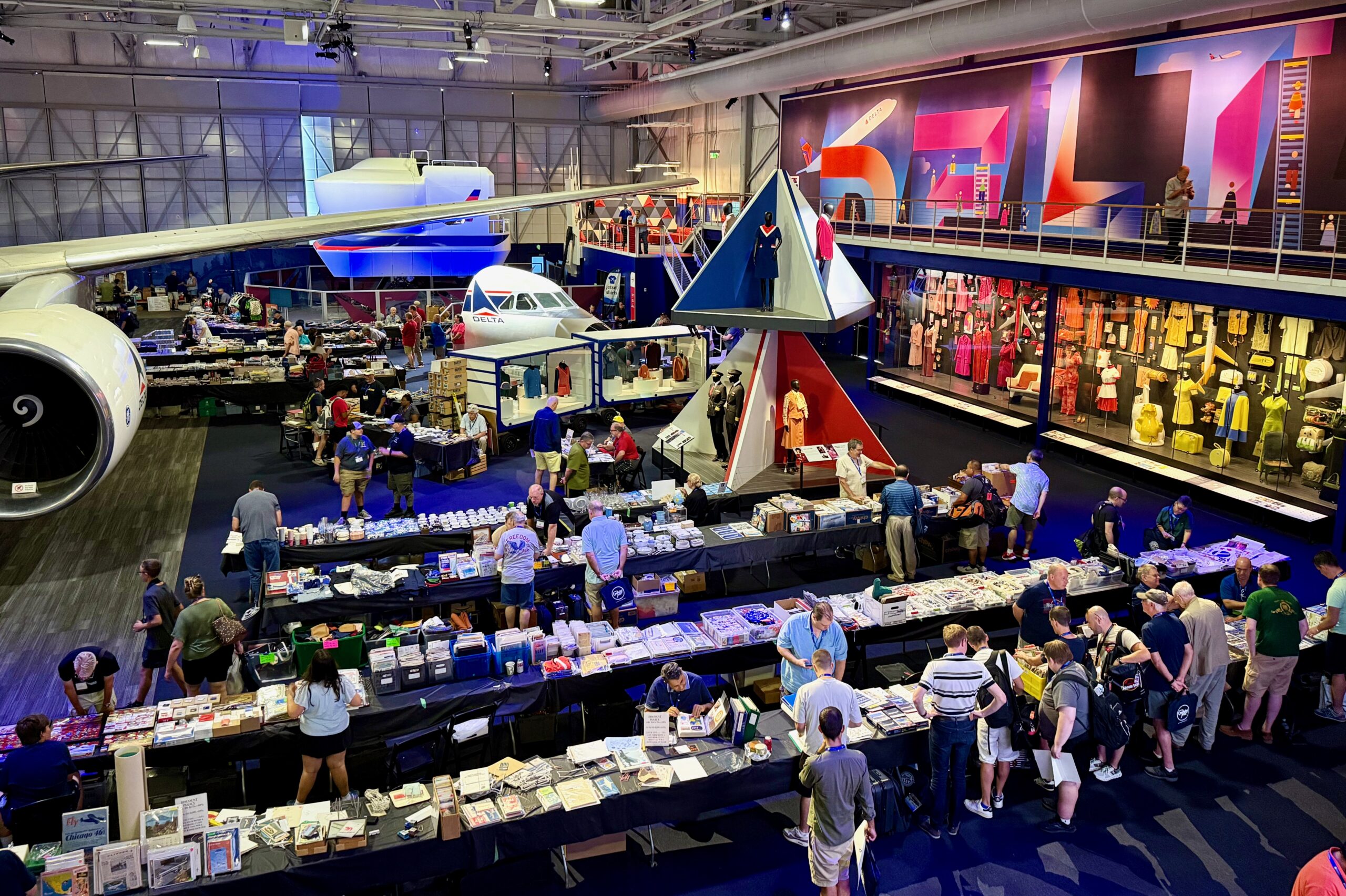 AI 2025 ATL Show Floor With Delta 767, View 3