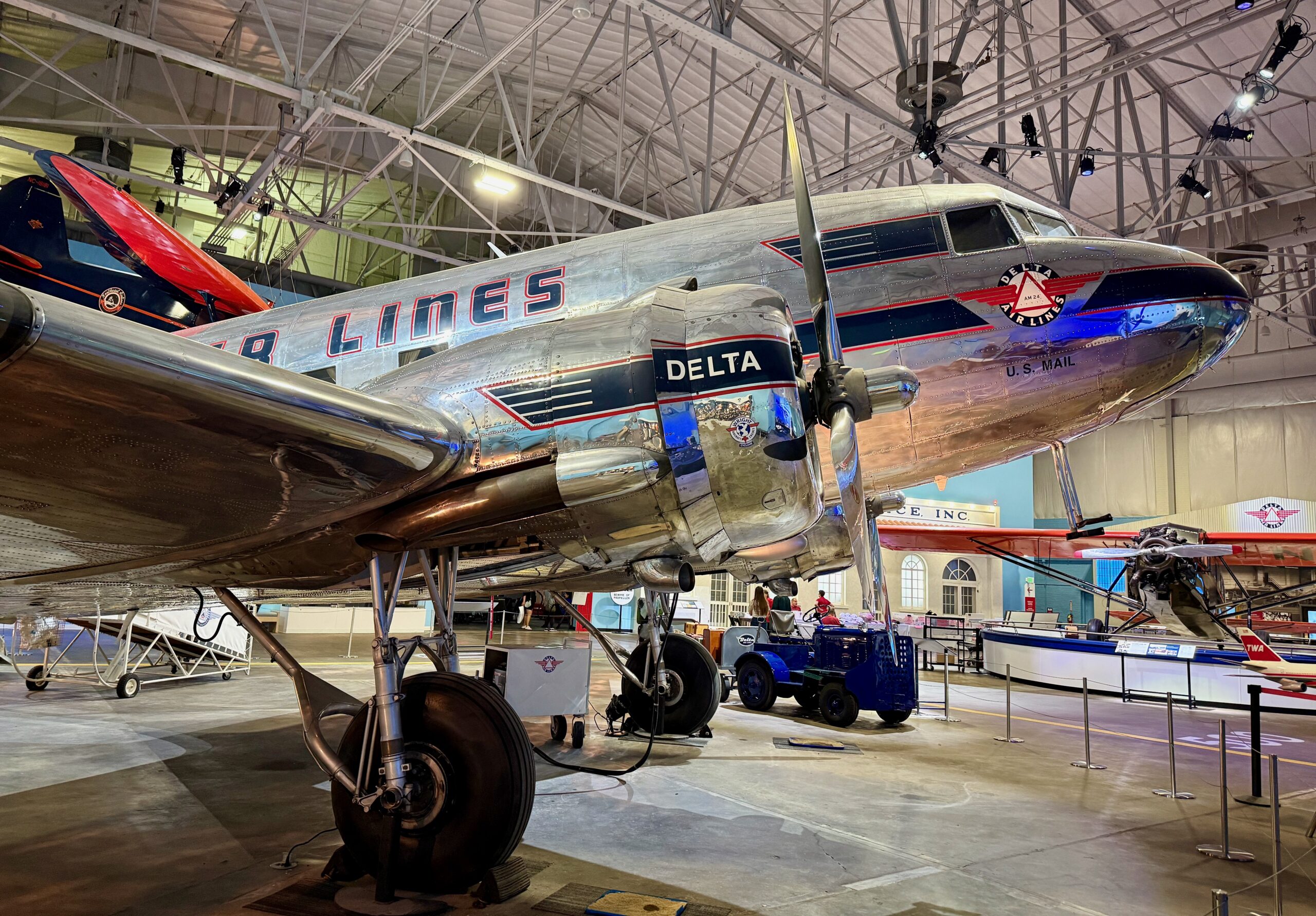 Delta DC 3, Front Side, Delta Flight Museum, AI 2025 ATL